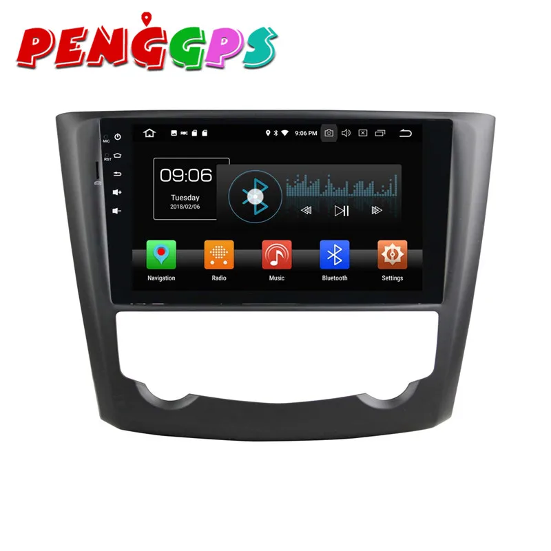 Excellent Android 8.0 7.1 Car DVD Player GPS Navigation Headunit For Renault Kadjar 2016 Full Touch Car Stereo Auto Multimedia Satnav IPS 8
