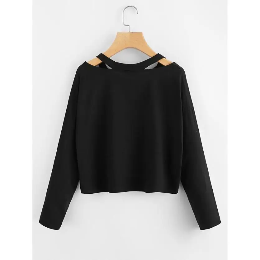 Женский свитшот с длинным рукавом открытыми плечами|pullover sweatshirt|sweatshirt rosefashion
