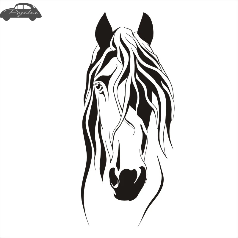 Horse Decal Sticker Car Posters Vinyl Wall Decals Pegatina Quadro Parede Decor Mural Sticker 719