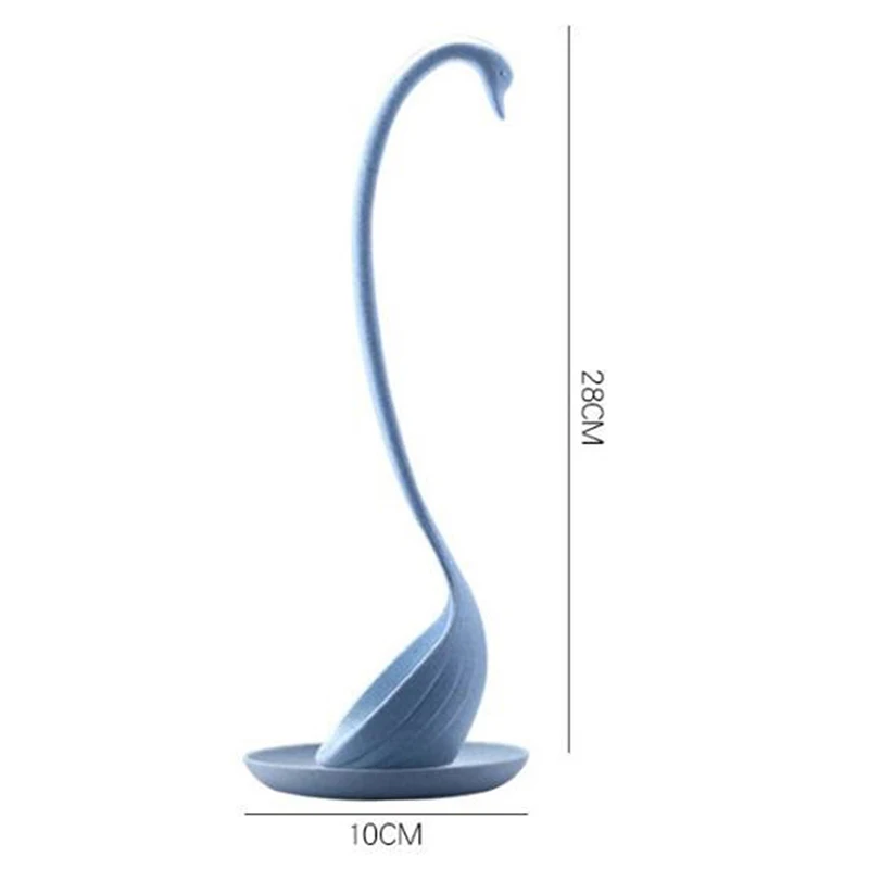 Горячая Распродажа, креативная Лебединая суповая ложка, длинная ручка, каша, ложка с поддоном, кухонные инструменты, посуда, кухонный аксессуар