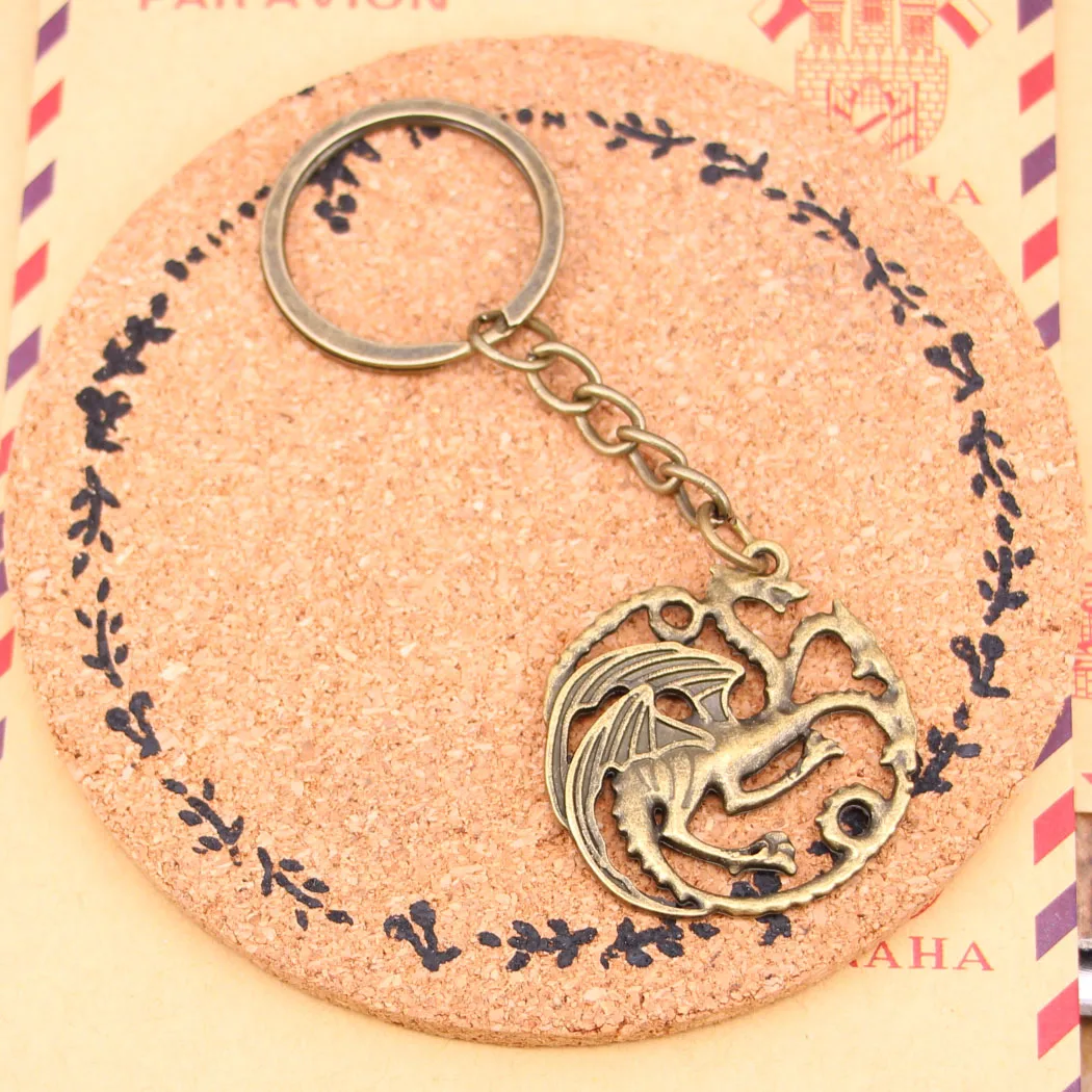 New Fashion Bronze Pendant Metal Key Chains Accessory,28mm Key Ring