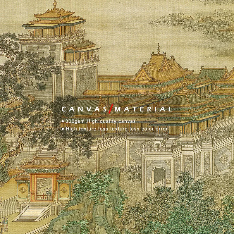 Günstig KUNST ZONE Retro Landschaft Leinwand Malerei Chinesischen Wand Kunst Malerei Wohnzimmer Studie Zimmer Bild Hause Dekorative Kein Rahmen