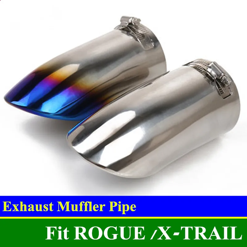 ROGUE Exhaust Tip Mufflers Stainless Steel Rear Tail Muffler Pipe For