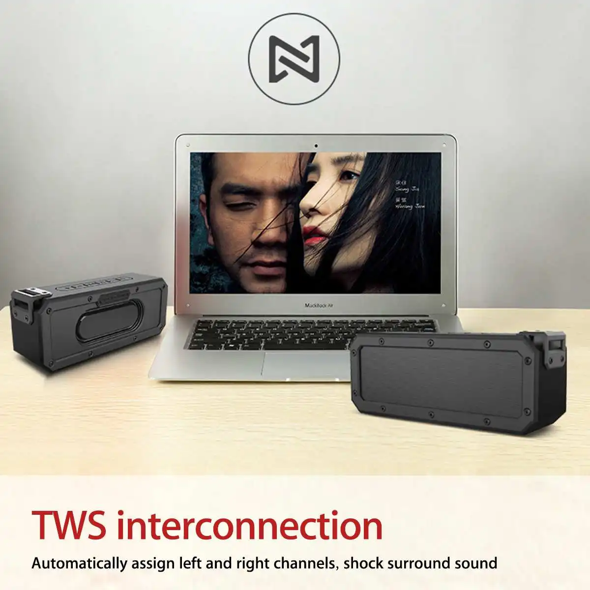 Skup 40W głośnik bluetooth kolumna przenośny głośnik IPX7 wodoodporna Subwoofer z 360 dźwięk radia zewnętrzne głośniki Boombox