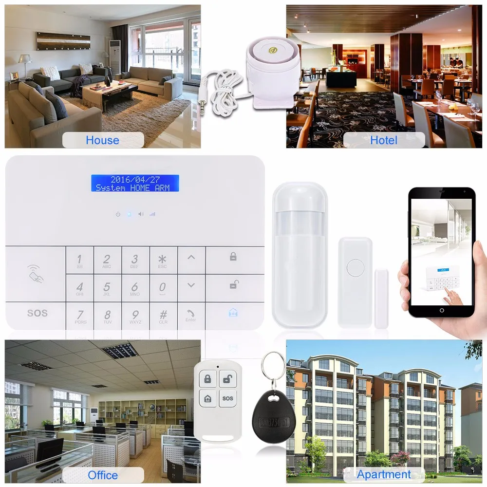 2016-new-Wireless-GSM-Alarm-System-LCD-GSM-SMS-RFID-Touch-Keyboard-Home-House-Security-Burglar (4)