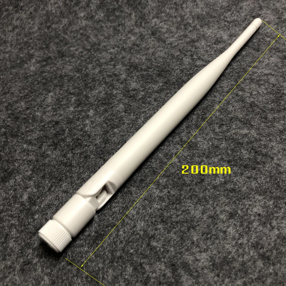 OwlCat 2.4Ghz 5Dbi High Gain 4G Antenna Male Plug White Color 20cm for 4G Wireless SIM Camera Antenna Connector