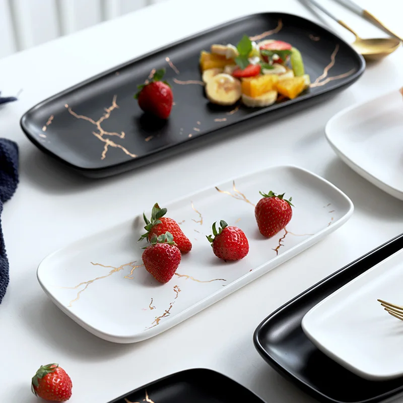 

Dinner Plate Ceramic Pizza Tableware Unique Matte Dinnerware Fish Dish Steak Dish Western Dish Dessert Plate Sushi Tableware