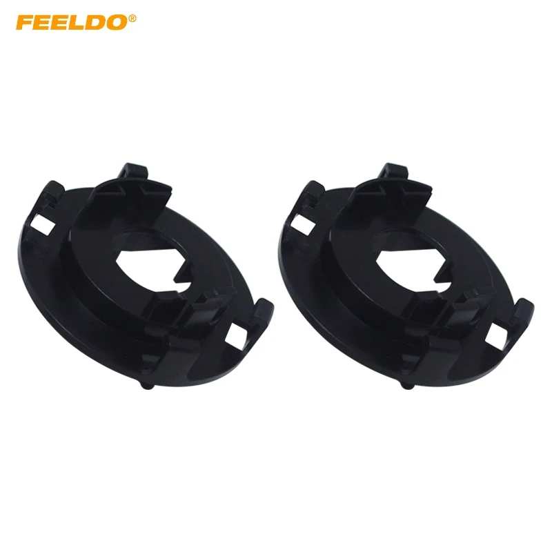 Feeldo 2pcs H7 Hid Headlight Xenon Bulb Holder Socket Adapter For Kia