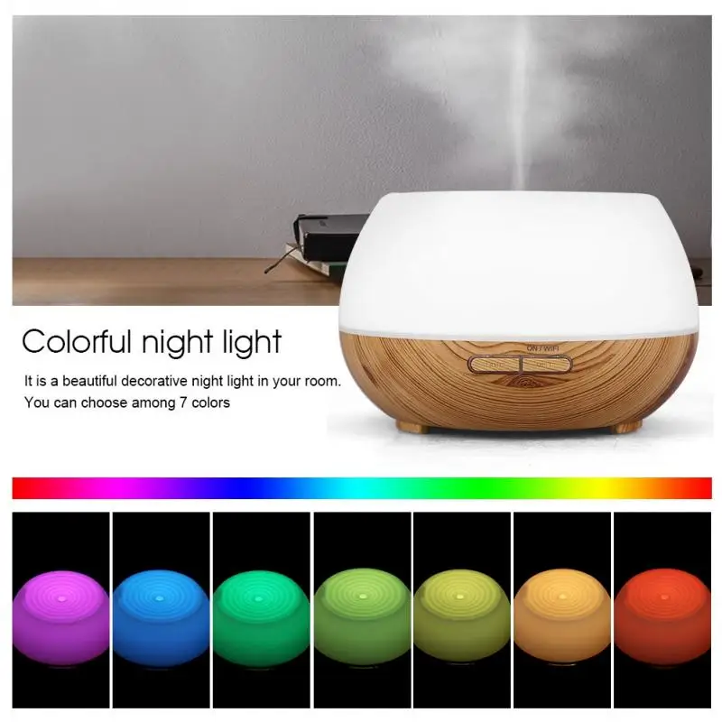 

WiFi Smart Ultrasonic Colorful Essential Oil Aroma Diffuser Humidifier For Alexa Google Home Voice Control For Home Office
