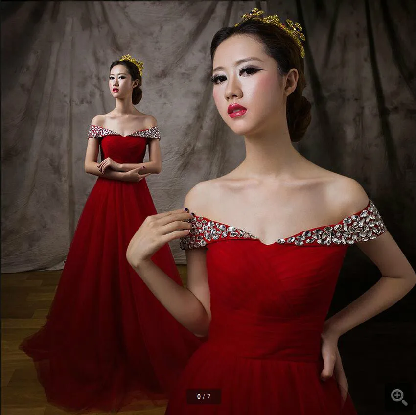 ^*Best Offers 2017 new arrival burgundy tulle a line off the shoulder evening dress v neck beaded crystals formal evening gowns best selling ^*Best Offers 2017 new arrival burgundy tulle a line off the shoulder evening dress v neck beaded crystals formal evening gowns best selling
