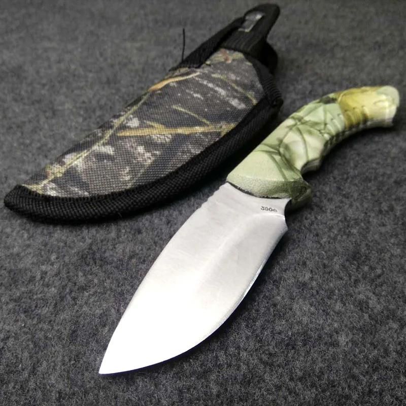 Купить Горячий Военный нож из нержавеющей стали 7CR17MOV 58HRC фиксированное лезвие охотничий нож и оболочка SDIYABEIZ