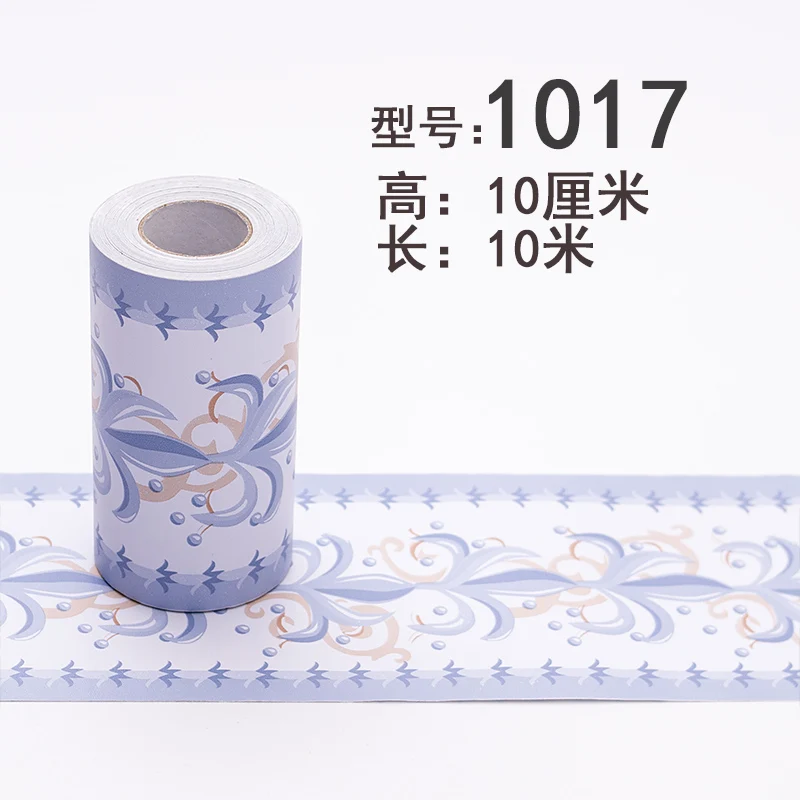 10M Self adhesive Wallpaper PVC Waterproof Stone border Waist Line Bathroom Toilet Kitchen Decorative Wall Sticker Home Decor