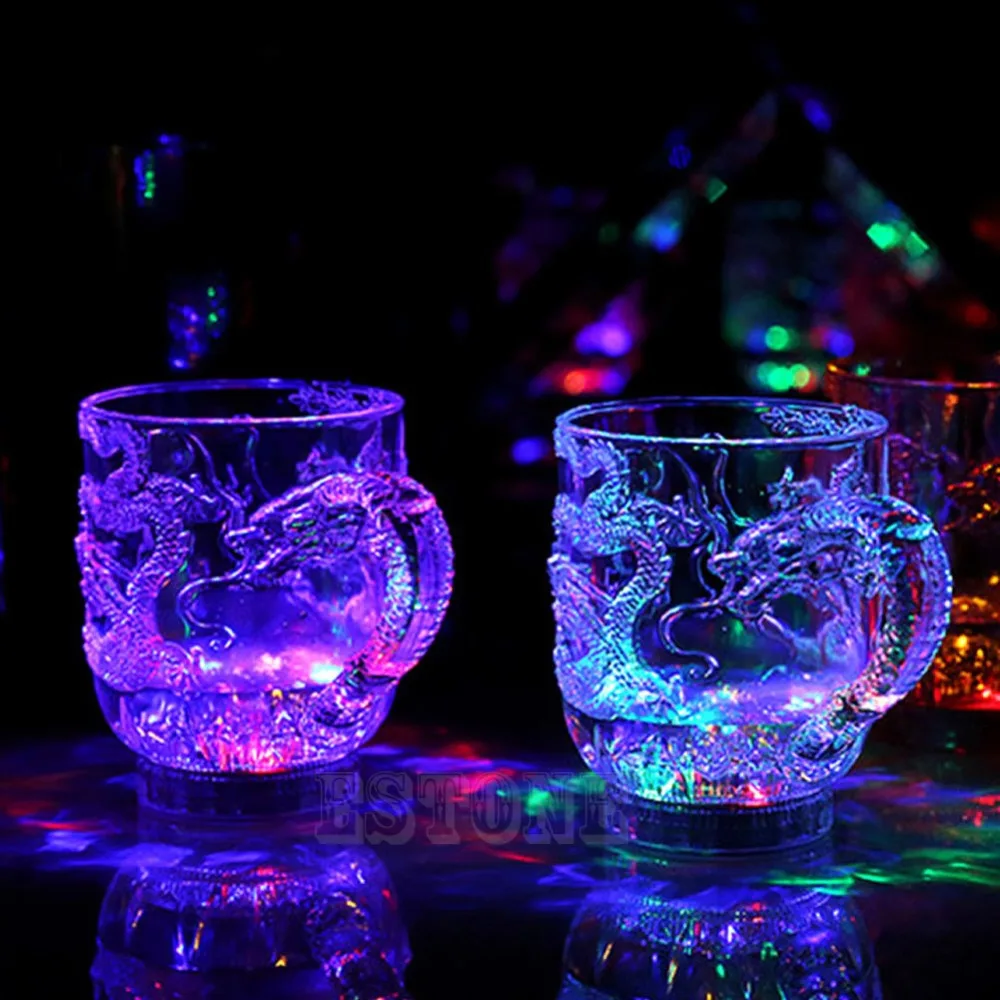 

LED Beer Cup The Best Innovation Present Novelty Beer Dragon Flash Light Bar