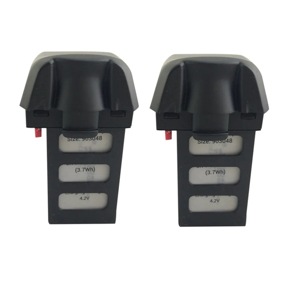 

2PCS 3.7V 1000mAh lithium battery for HS220D four-axis aircraft remote control drone lithium battery black