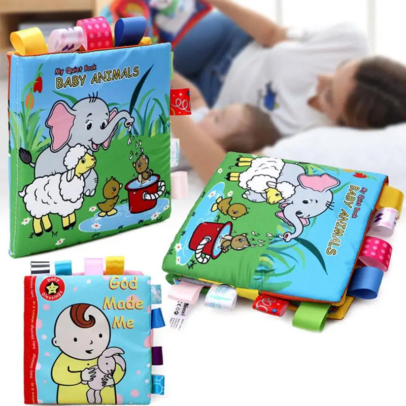

Baby Puzzle Cloth Book Toy Early Education Parent-child Interactive Puzzle Cloth Book With Sound Paper Funny Gift Toy For Kids