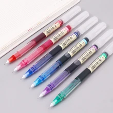 7 шт./компл. красочный прямой жидкий гель ручка художественный шрифт креативный художественный маркер ручка бизнес школа канцелярские принадлежности