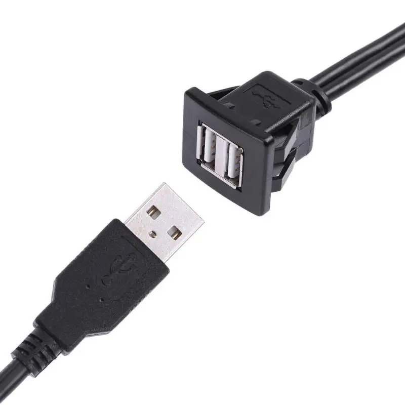 ALLOYSEED 2 متر USB2.0 كابل شقة USB تمديد كابل الذكور إلى الإناث كابل بيانات USB2.0 موسع الحبل ل PC TV USB تمديد كابل