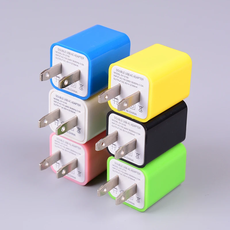 5V 1A Dual 2 порта USB AC настенный адаптер питания для домашнего зарядного устройства