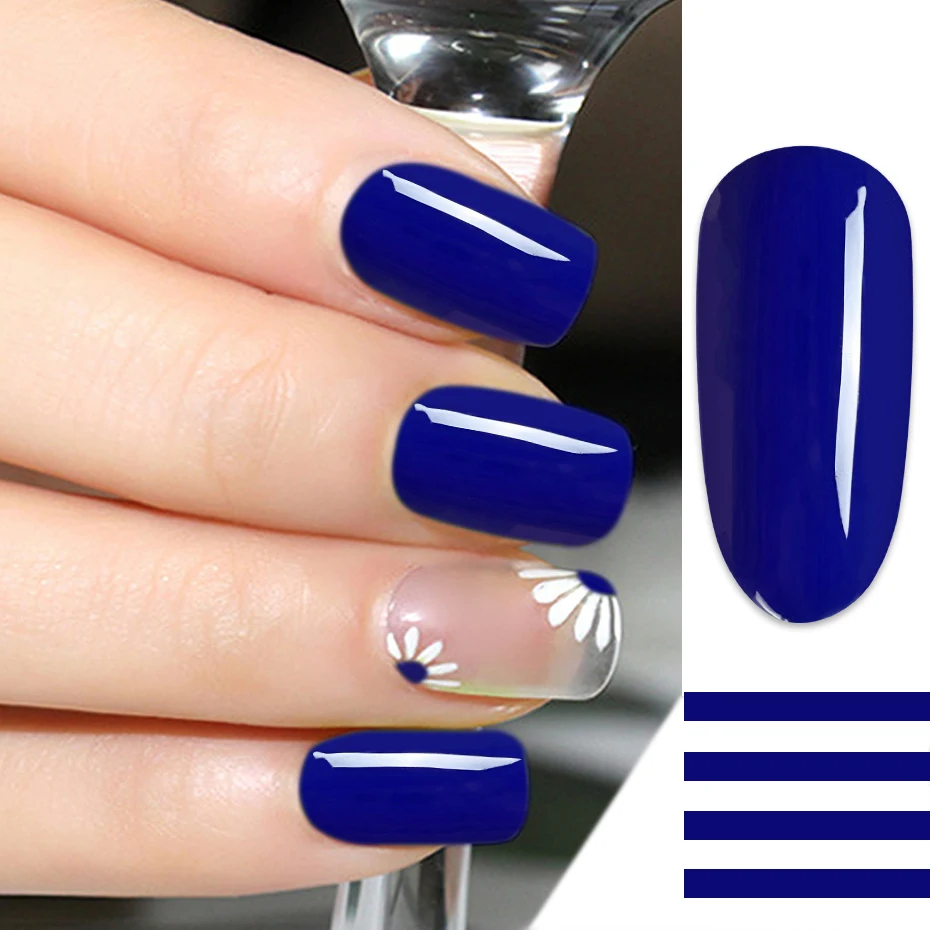 6ml New UV Nail Gel Varnish Lacquer Hybrid Red Black White Pure Color Soak Off Polish Gel Paint Base Top Coat Manicure LAJD01-06 (5)