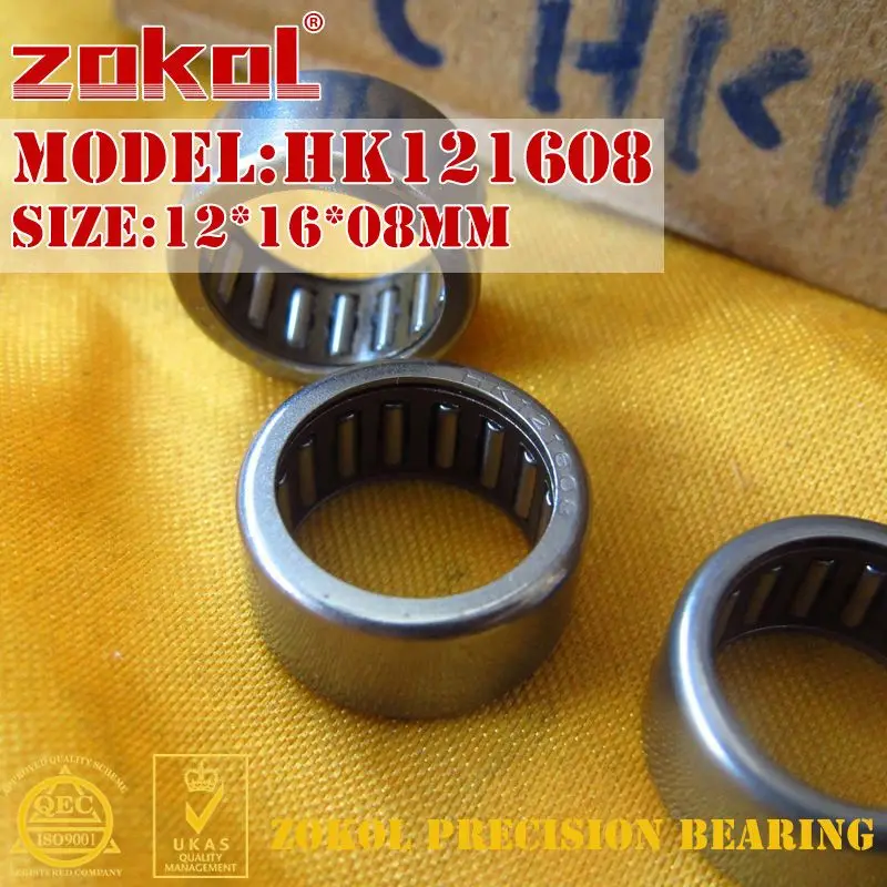 Подшипник ZOKOL HK1208 HK1210 HK1212 Drwan игольчатый подшипник для чашки 12*16*08/10/12 мм|bearing