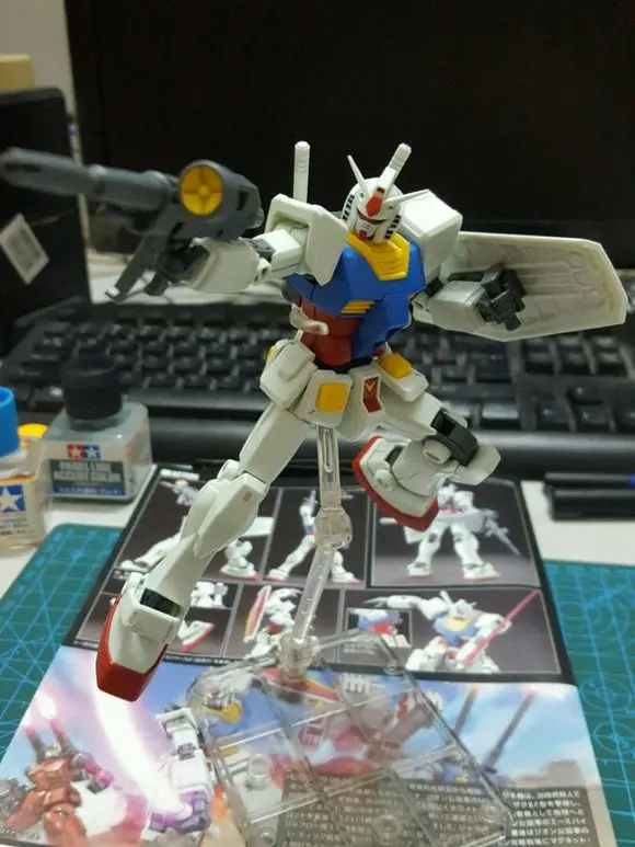 Japaness Bandai HG 1/144 модель Gundam RX-78-2 Готовая модель Pleayer One RIKU'S мобильный костюм супер робот Unchained мобильный костюм детские игрушки