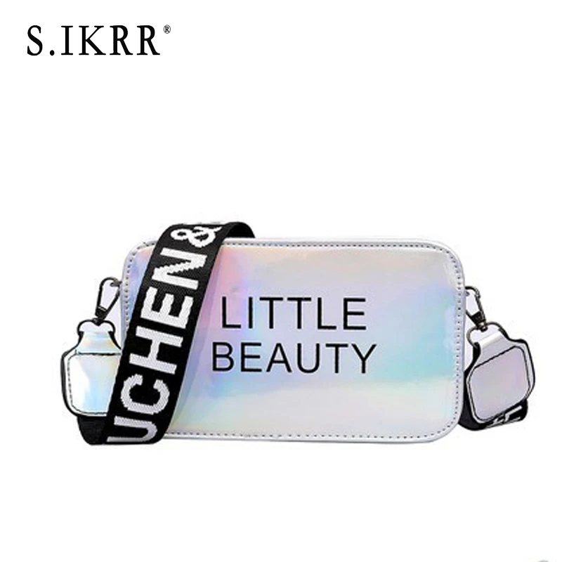 S.IKRR Mini Women Laser Crossbody Bag Messenger Shoulder Bag PVC Jelly Small Tote Messenger Candy colors Bags Laser Holographic S.IKRR Mini Women Laser Crossbody Bag Messenger Shoulder Bag PVC Jelly Small Tote Messenger Candy colors Bags Laser Holographic