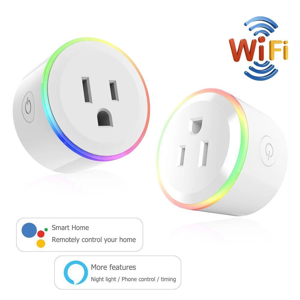 

Smart Plug WiFi Remote Control US Outlet Switch with Alexa Timing on/off The Power Google Home US Smart Socket Smart Life
