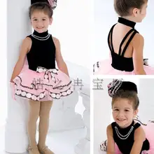 Гимнастический купальник балет Пачка Детская танцевальная одежда юбка балетная одежда с длинными рукавами для девочек и этнические костюмы весна