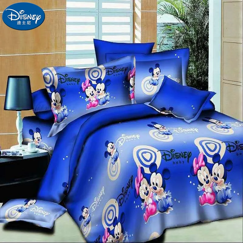 ^Cheap 3D King Bed 4Pcs Mickey Mouse Bedding Set bed set Children Soft Cartoon Mickey Minnie Duvet Cover Flat Sheet Pillowcases ^Cheap 3D King Bed 4Pcs Mickey Mouse Bedding Set bed set Children Soft Cartoon Mickey Minnie Duvet Cover Flat Sheet Pillowcases