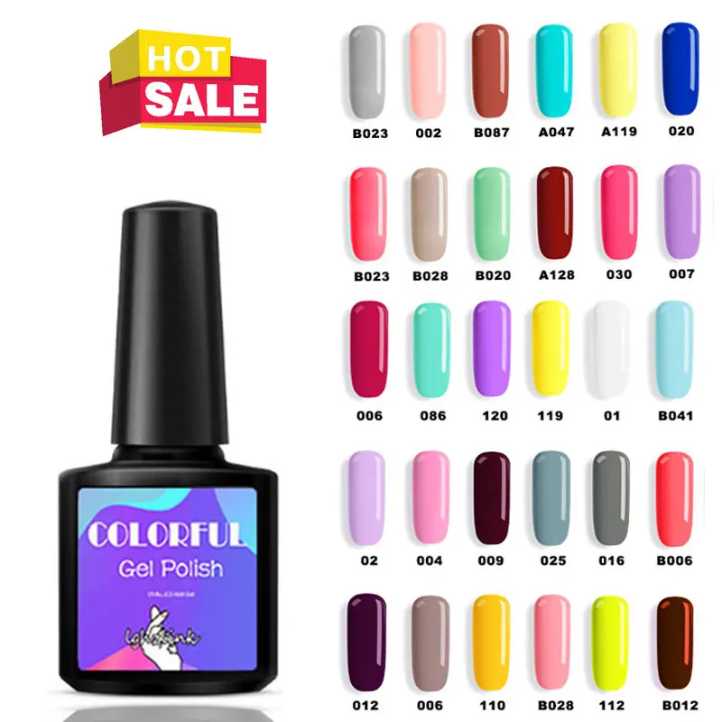 

8ml UV gel nail polish Nail Art Set For Manicure Hybrid Nails Color Polygel Vernis Semi Permanent Varnish gel top coat