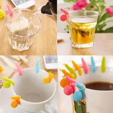 6 шт. подвесной чайный пакетик заварочный силиконовый зажим с улиткой этикетка чайная сумка держатель чашка кружка подвесной инструмент вечерние товары для дома