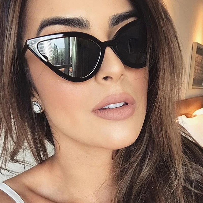 Long Keeper Cat Eye Sunglasses Women 2018 Luxury Eyewear Black Retro