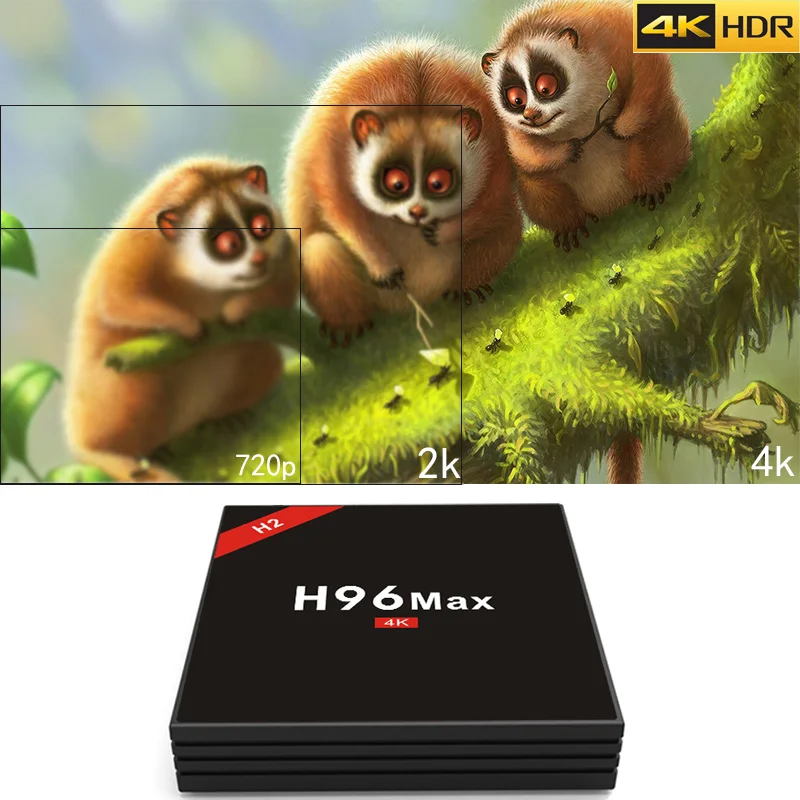 Android 7.1 TV Box h96max 4 gb/32 gb RK3328 Quad-Core 2.4g/5g WiFi 100 m LAN VP9 H.265 HDR10 4 k USB 3.0 di Smart Media Player