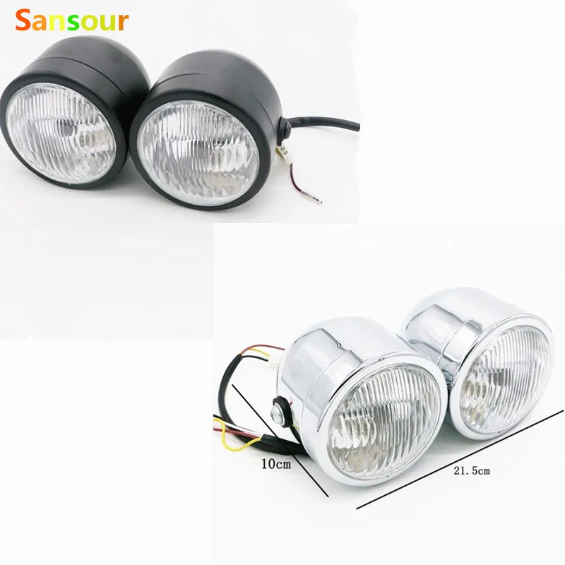 Sansour Спорт Glide FXRT супер II Тур катания на мотоцикле сдвоенные фары CAFE RACER SPORTSTER Техас