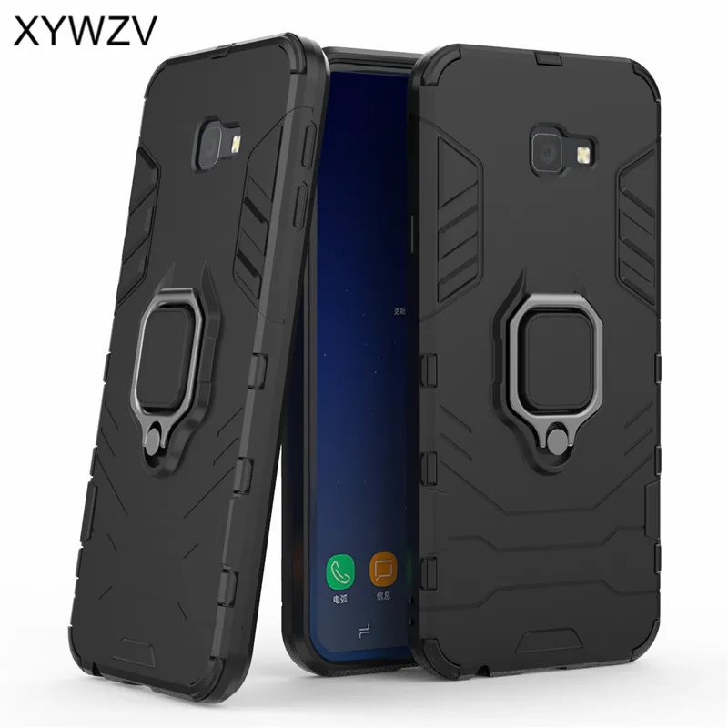 

For Samsung Galaxy J4 Plus Case Metal Finger Ring Holder Case For Samsung Galaxy J4 Plus Magnetic Phone Case For Samsung J4 Plus