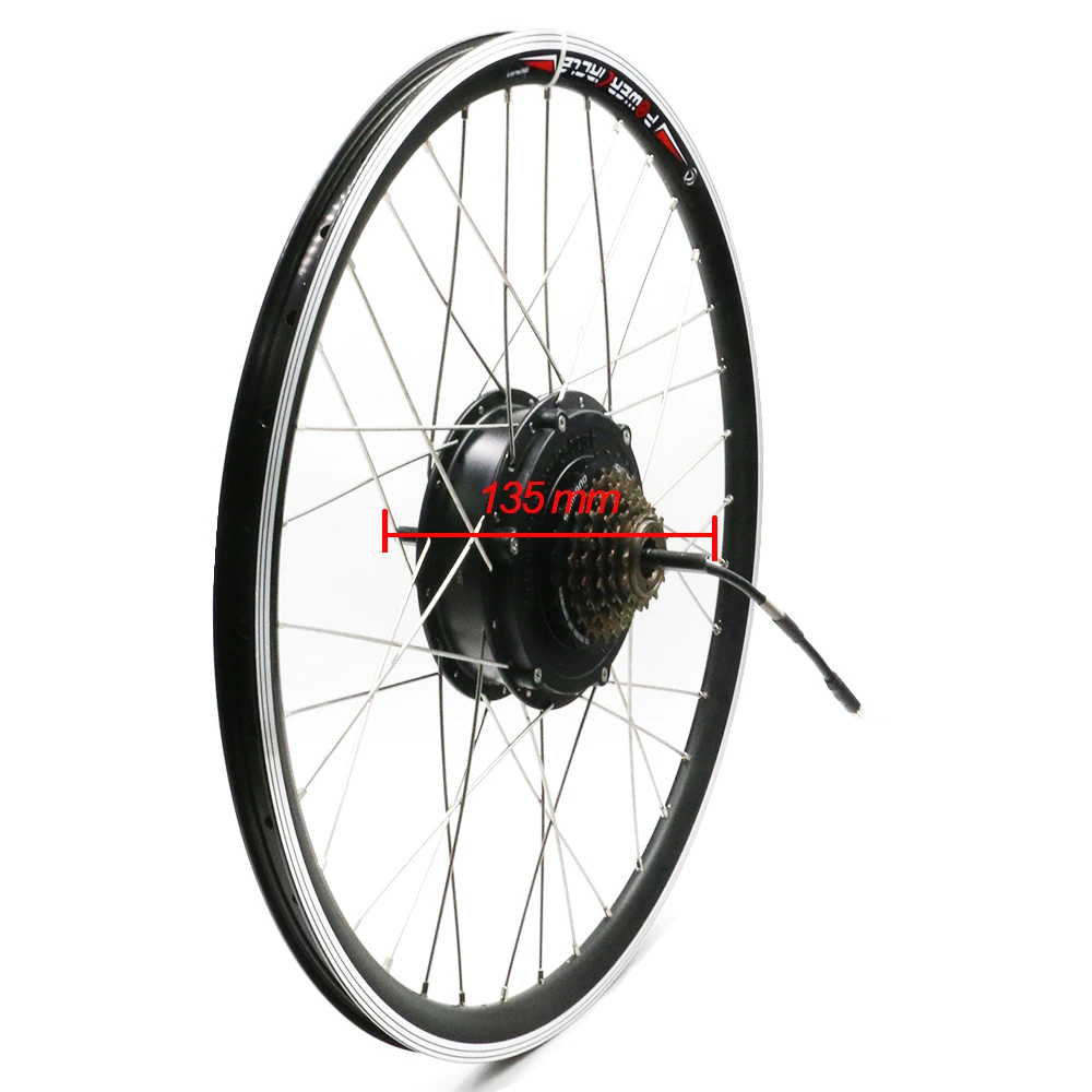 Discount 48V 500W/1000W Electric Motor Rear Freewheel 6 7 Speed Cassette Flywheel Ebike Conversion Kit MTB BMX Parts Bicycle Accessories 3