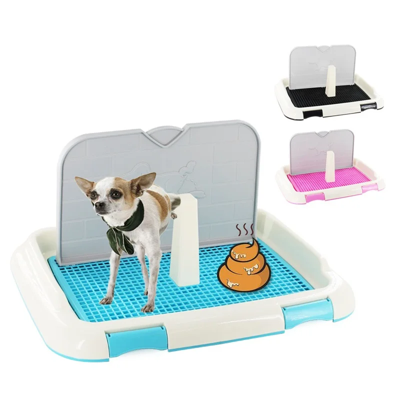 

Reusable Pet Dog Cat Toilet Tray with Column Urinal Bowl Pee Training Litter Box Pet Accessories For Small Medium Large Dogs
