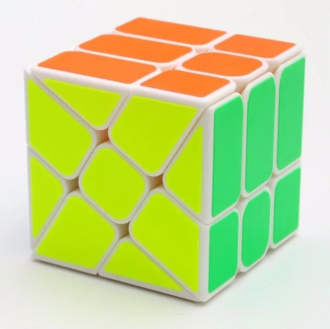 YJ колеса ветра Неравные 56 мм 3x3x3 Литые Покрытием magic cube Puzzle Кубы Укрепить Кубо кубик cubo magico куб Игрушки Подарок кубик рубика