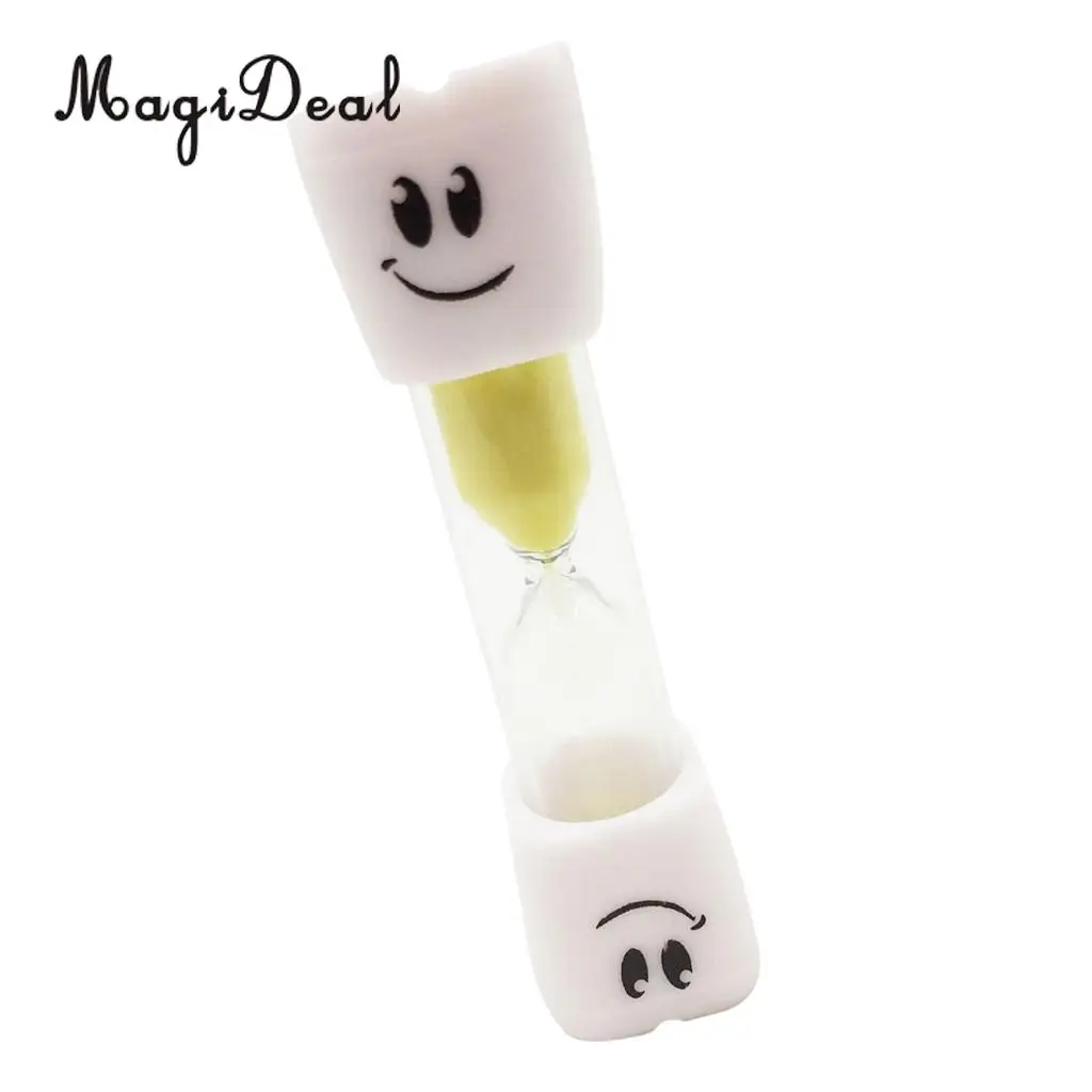 Tooth Brushing Timer Hourglass Sandglass Glass Lovely Smile Sand Egg Timers Kitchen Tool Office Decor Games Playing Novelty Gift