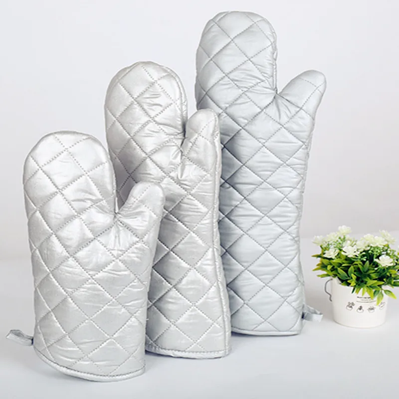 2017 1 pair Cooking Baking Cotton Gloves Heat Resistant 300 degree BBQ