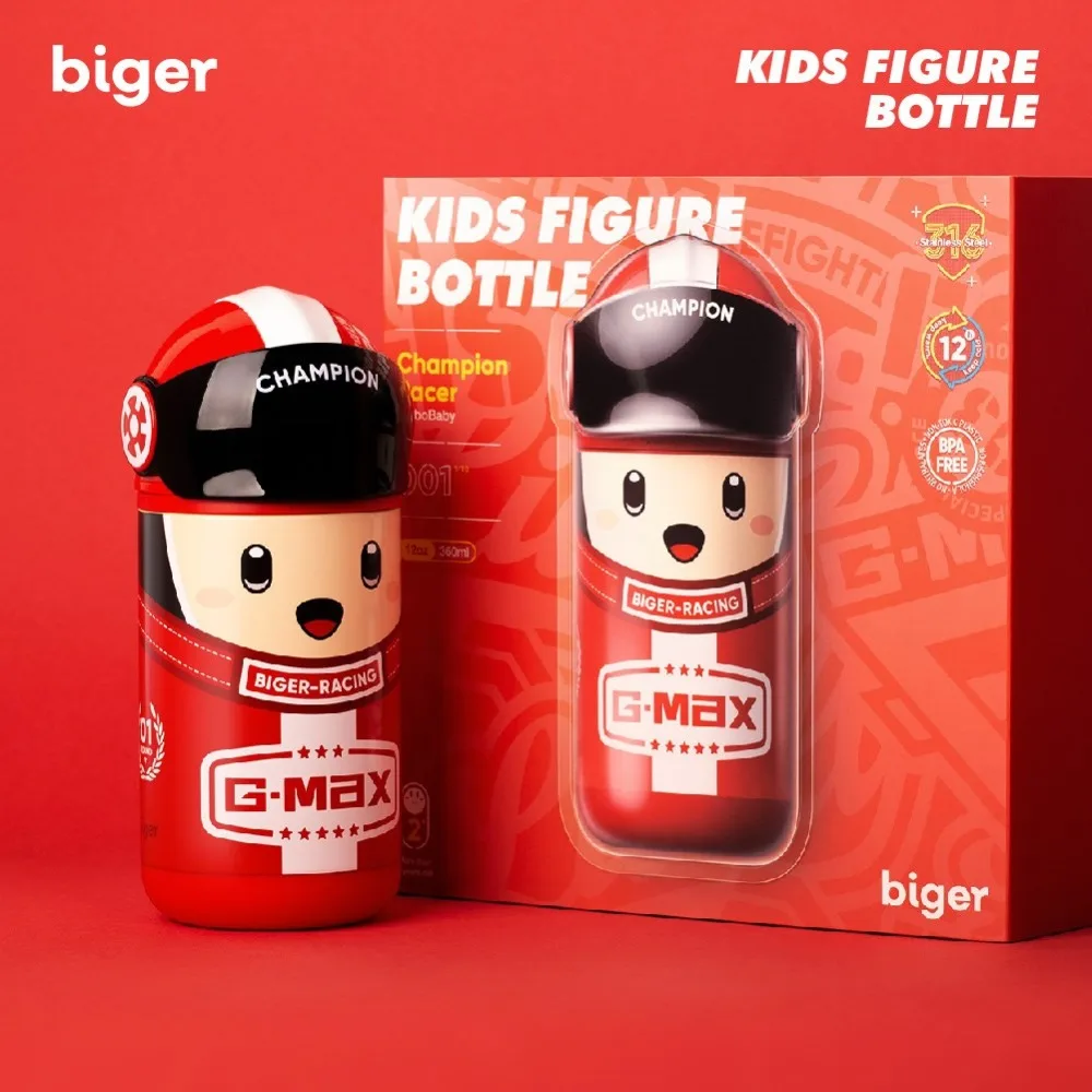 

New Arrival Remax Smart Children Thermos Cups Biger Creativity Kids Cup Three Cartoon Characters Design Safety Material