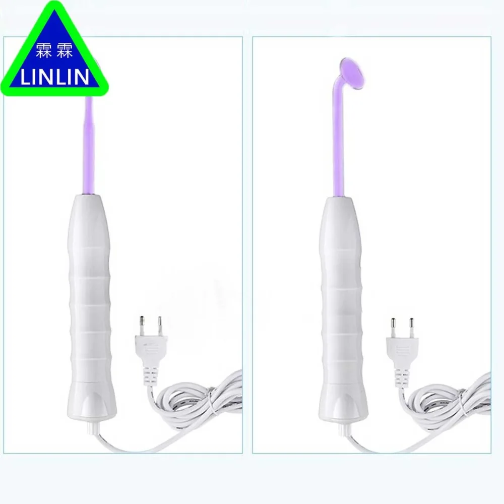 Linlin Озон высокочастотная электротерапия аппарат красота лицевой спа-уход за кожей салон акне Бытовая фиолетовая Электротерапия стержень