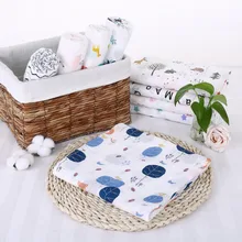 Детская муслиновая пеленка одеяло новорожденных обертывания пеленки для обертывания банное полотенце