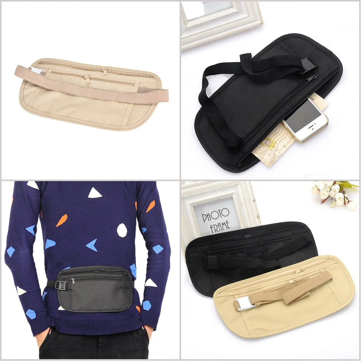 

Practical men Unisex Waist Belt Bag Pack Belt Pack Waist Leg Bag Pouch Bolsa wasit bag cross body bag