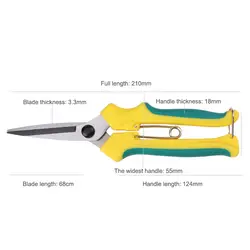 Бонсай инструмент прямой рот фруктовое дерево ножницы садовый разбавленный ножницы для нарезки фруктов и овощей садовый инструмент SLC88