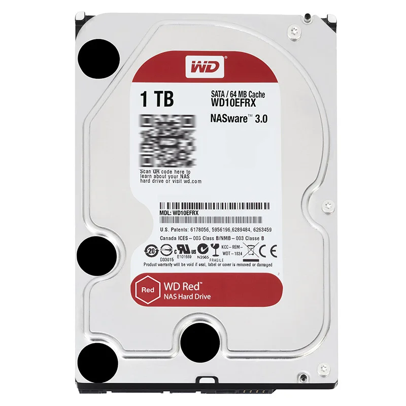 

WD RED 1TB network storage 3.5 '' NAS hard disk red disk 1TB 5400 RPM 64M Cache SATA3 HDD 6Gb/s WD10EFRX