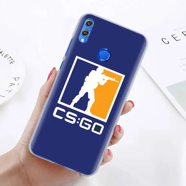 Чехол для телефона с логотипом игры Cs Go для huawei Honor 8X 8A Pro 8C 8S 9 10 Lite 20i Honor Play Y7 Y9 чехол - Цвет: 13