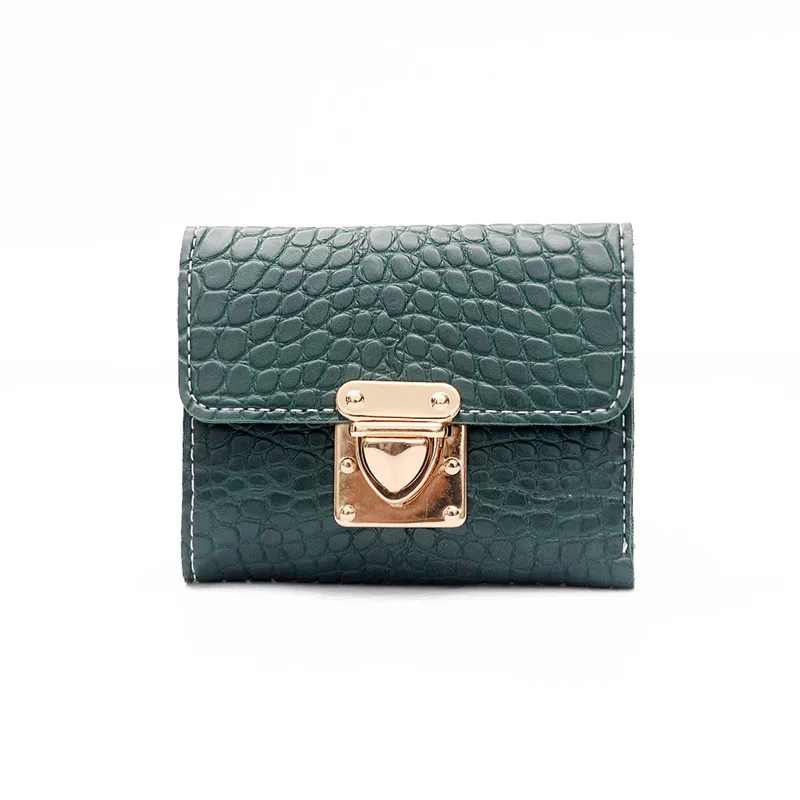 Billeteras para mujer Для женщин короткий кошелек с тиснением Tri-Fold складной модный бумажник femme бумажник женский