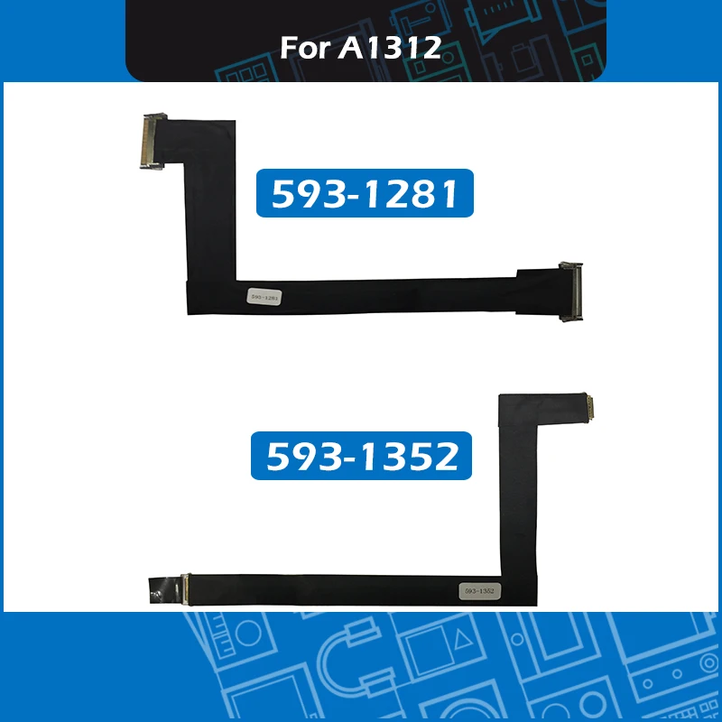 

New LCD LED LVDS Display Cable 593-1281 593-1352 For iMac 27" A1312 Screen Flex Cable Replacement 2010 2011 Year