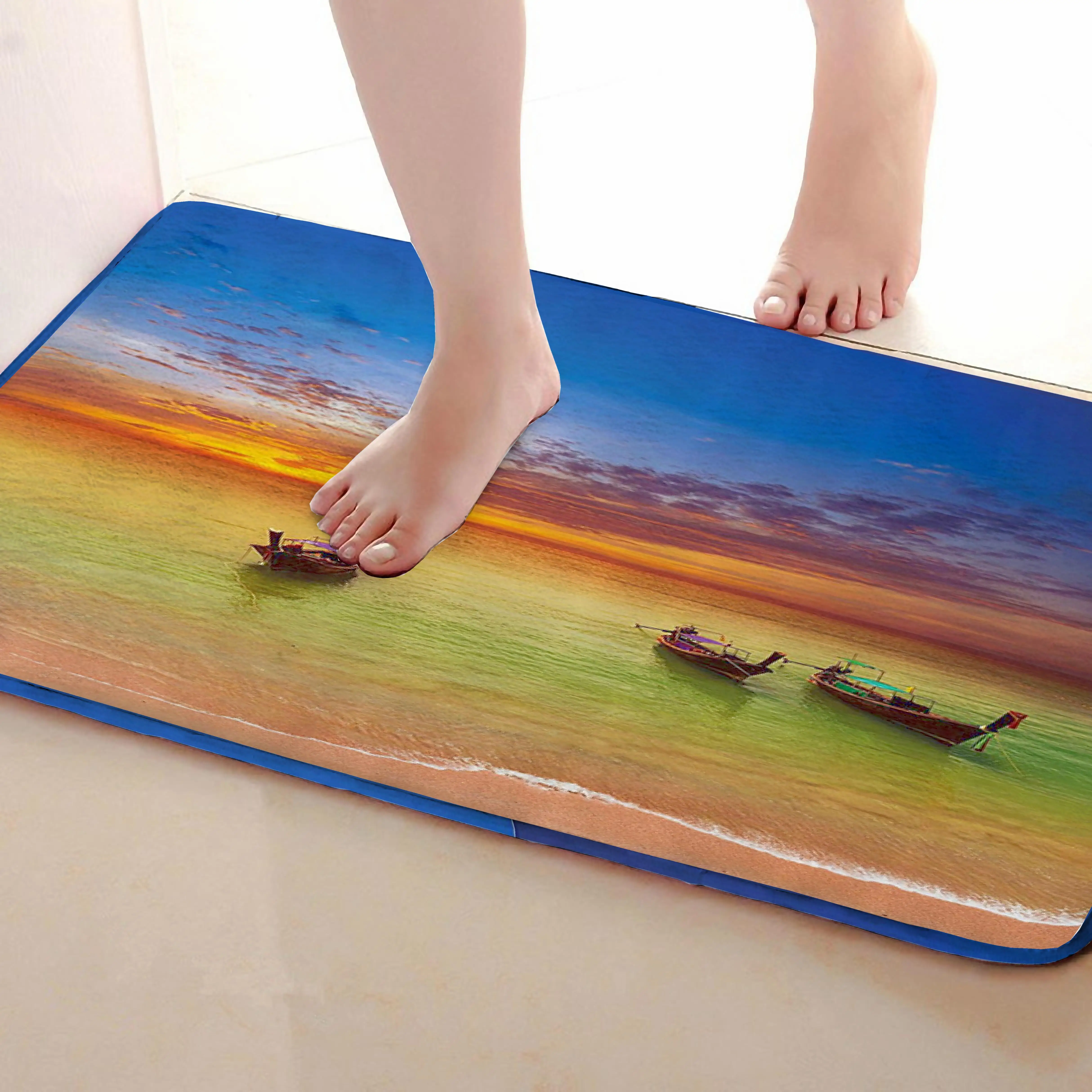 Стиль лодки коврик для ванной комнаты, смешной Противоскользящий коврик для ванной, занавески для душа аксессуары, соответствующие вашей душевой занавеске